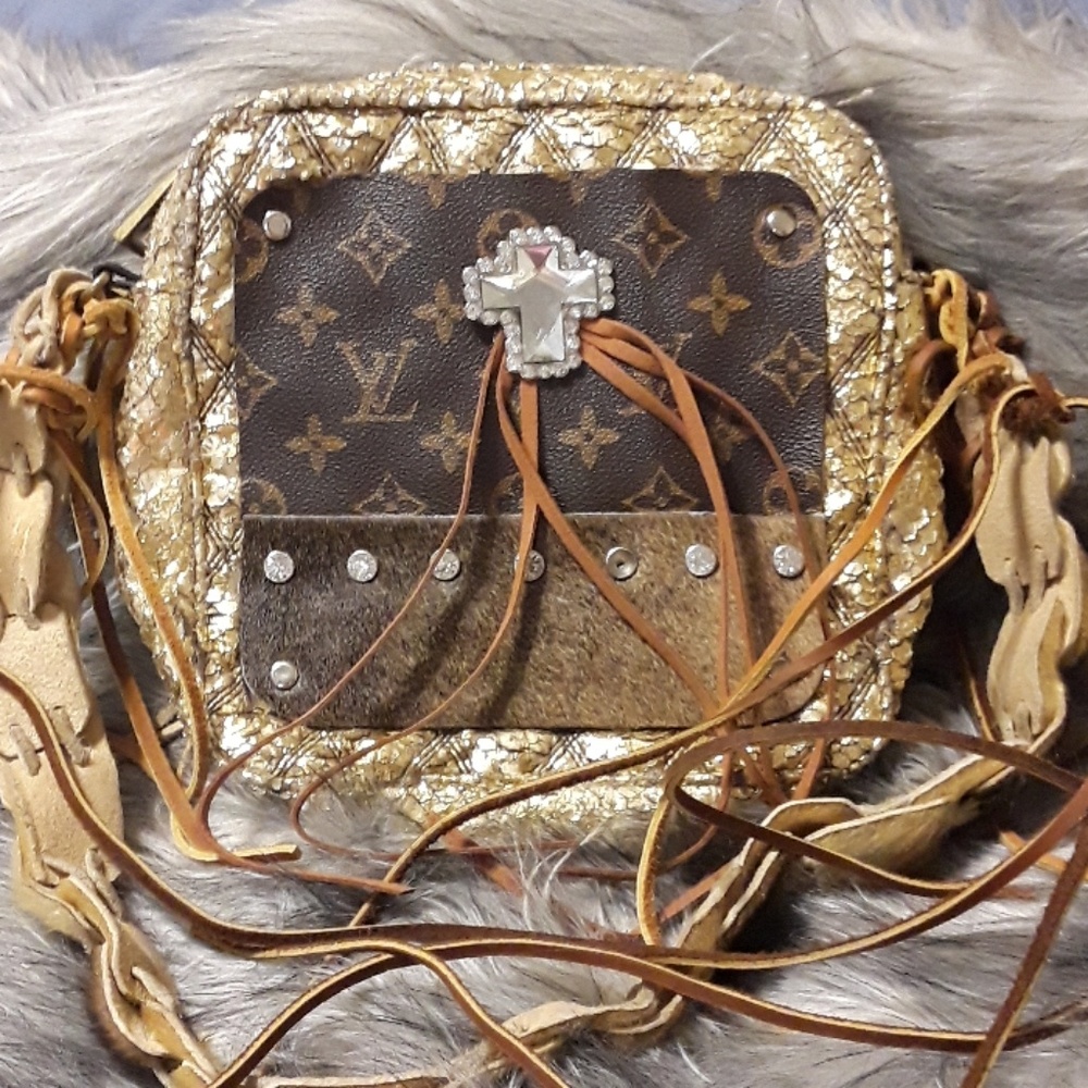 Simply Vera Wang w/ upcycled Louis Vuitton patch